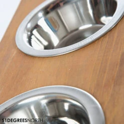 51 Degrees North Double Voerbak Teak -Dierenvriend Kortingshuis 51 degrees north double voerbak teak 210365 1000 none