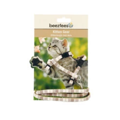 Beeztees Nylon Kittentuigje -Dierenvriend Kortingshuis beeztees nylon kittenhalsband beige 15 33 cm 123436 2000 none