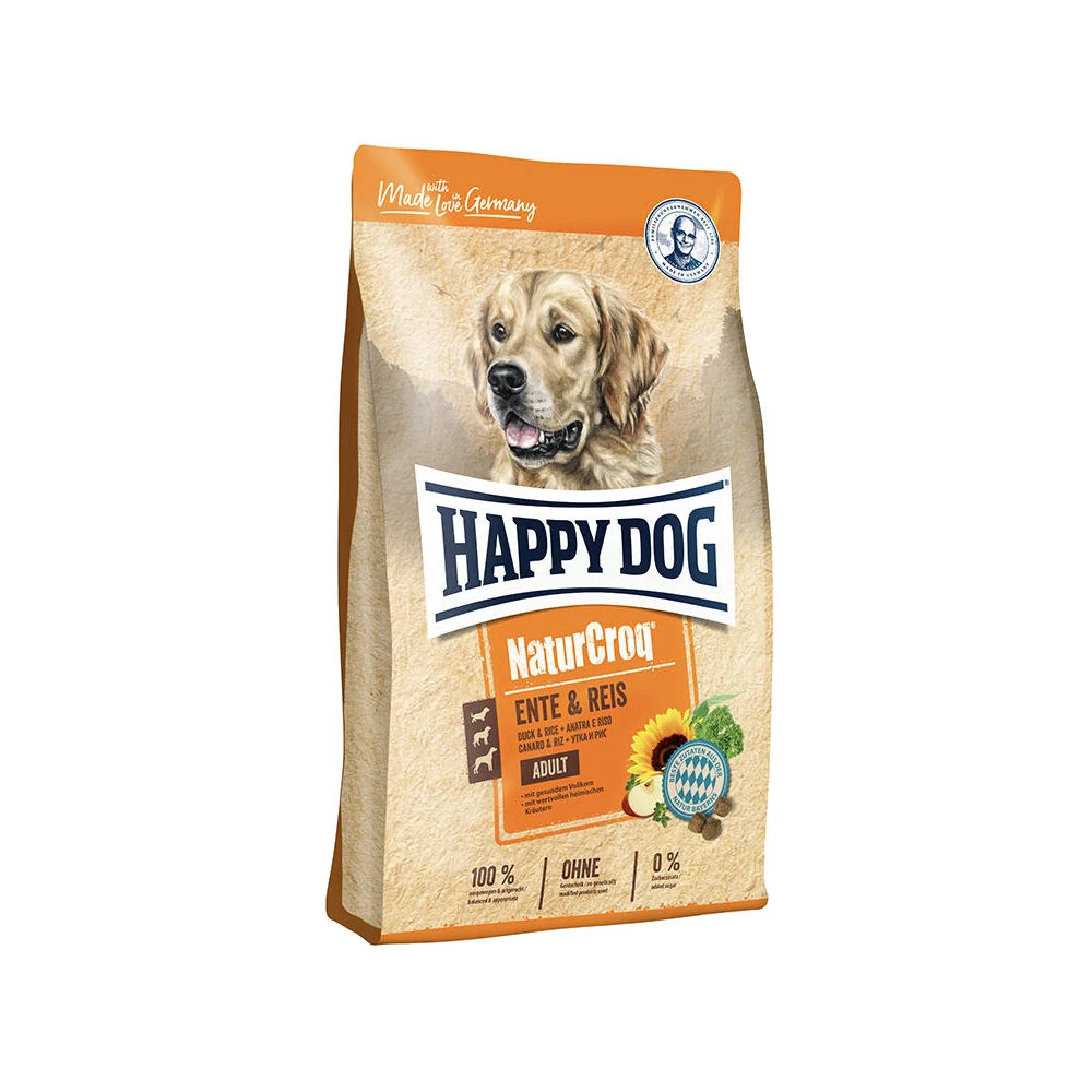 Happy Dog NaturCroq - Eend En Rijst 2 Happy Dog NaturCroq - Eend En Rijst - Afbeelding 2